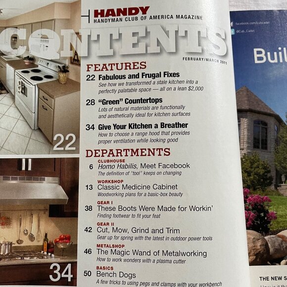 Handyman Club of America Magazine Vol 19 Issue 104 No 1 Feb Mar 2011 Kitchen Pro - Picture 3 of 7